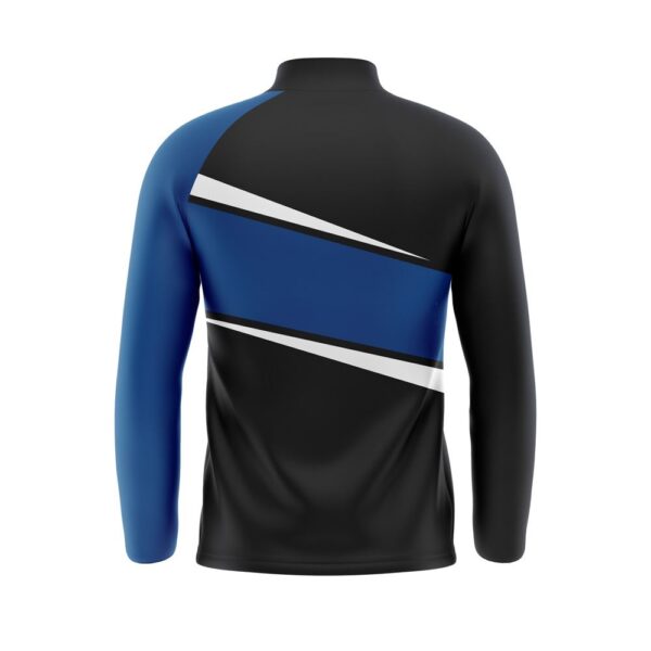 Quarter Zip Pullover Woven Microfiber Warmup jacket back