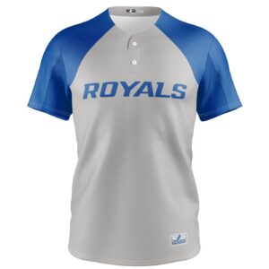 Full Dye Sub Baseball/Softball Two Button Jersey - front