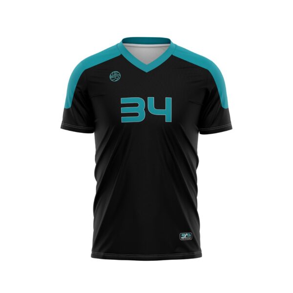 Full Dye Sub Short Sleeve Pullover Jersey - Varsity Pattern - Womens/Youth Girls Front