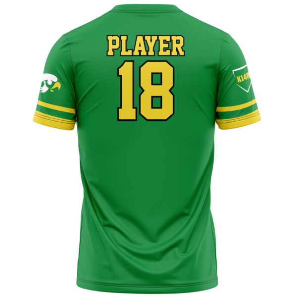 Full Dye Sub Baseball/Softball Two Button Jersey-back