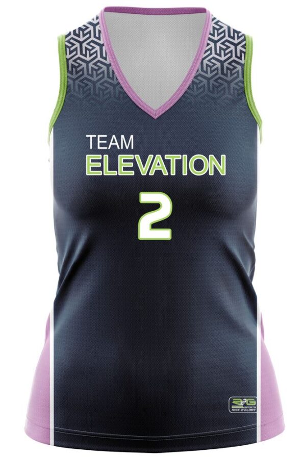 Full Dye Sub Basketball Jersey - Varsity Pattern - front