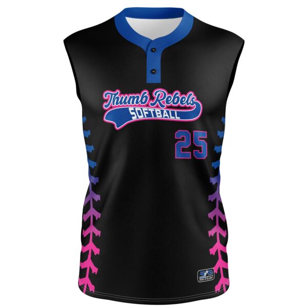 Fastpitch Two Button Jersey - front
