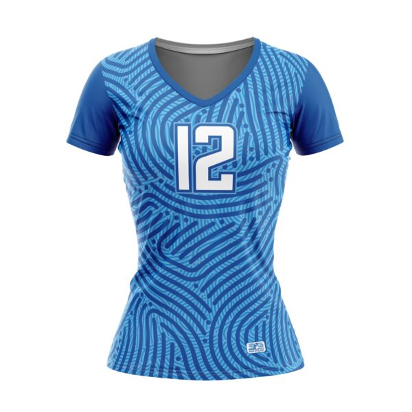 Full Dye Sub Cap Sleeve Pullover Jersey - Varsity Pattern Front