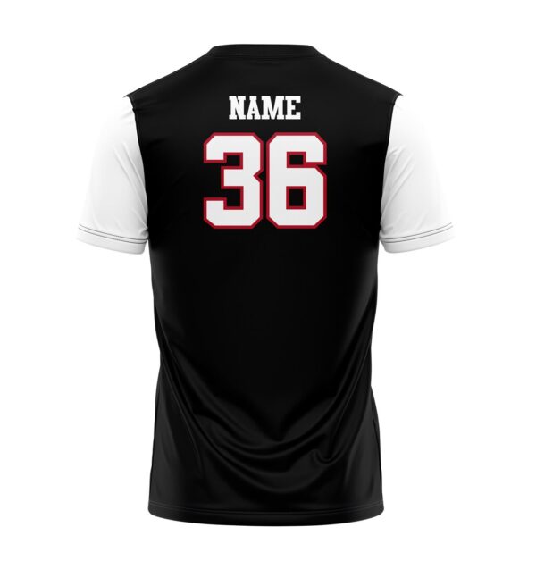 Full Dye Sub Baseball/Softball Two Button Jersey- back