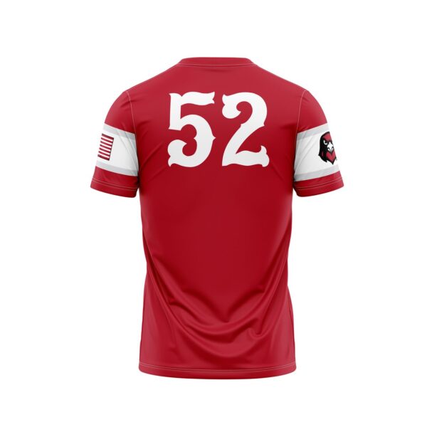 Full Dye Sub Baseball/Softball Short Sleeve Pullover Jersey-back