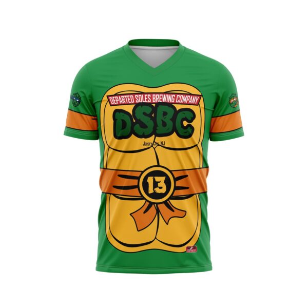 Full Dye Sub Baseball/Softball Short Sleeve Pullover Jersey-front