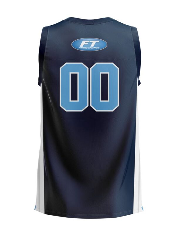 Reversible Basketball Jersey - Proline pattern -blue back