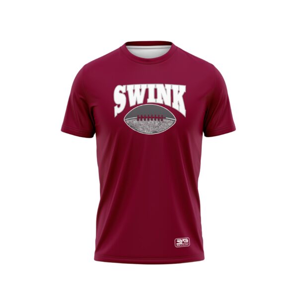 Full Dye Sub Short Sleeve Pullover Workout Shirt - Varsity Pattern Front