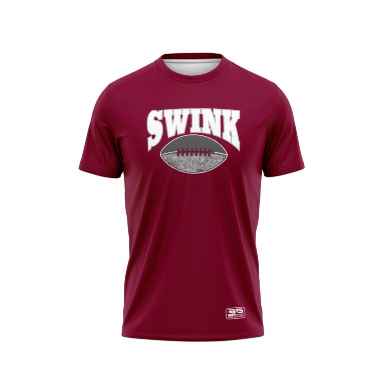 Full Dye Sub Short Sleeve Pullover Workout Shirt - Varsity Pattern Front