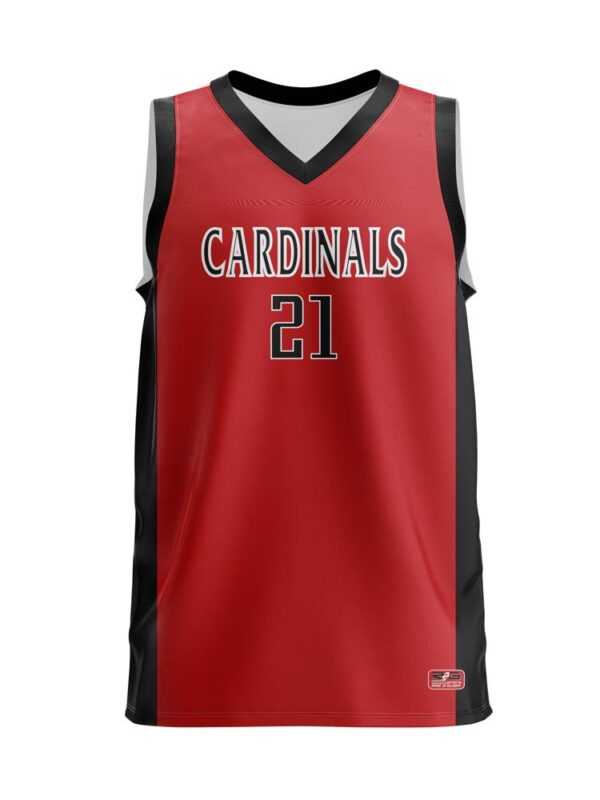 Reversible Basketball Jersey - Proline pattern -Red front