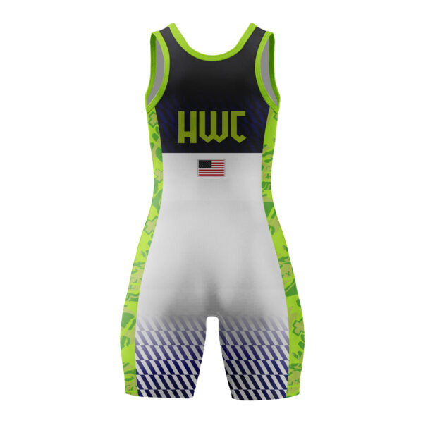 Full Dye Sub Wrestling Singlet - Varsity Pattern - Womens/Youth Girls - Image 2