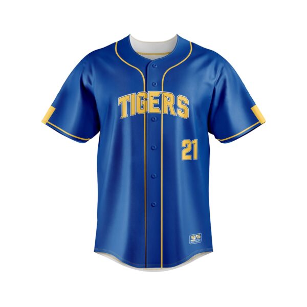 Fastpitch Faux Full Button Short Sleeve Jersey