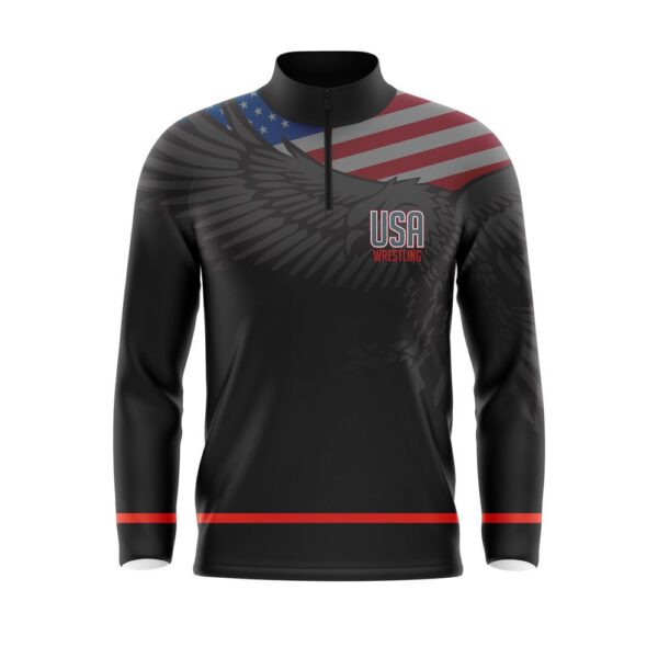 Full Dye Sub 1/4 Zip Pullover front