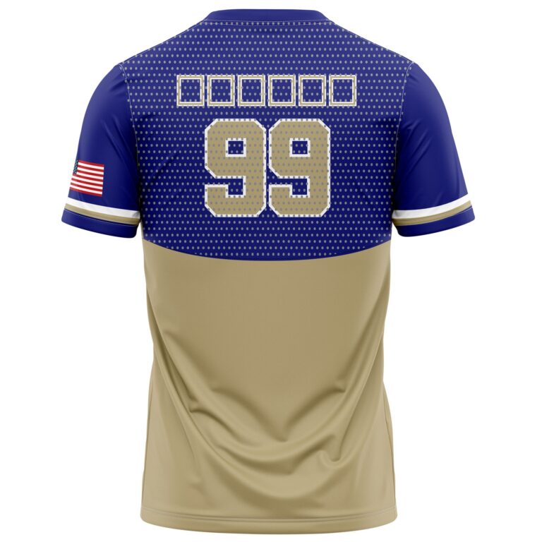 Full Dye Sub Baseball/Softball Two Button Jersey - Pro-Fit Pro-Line Pattern back