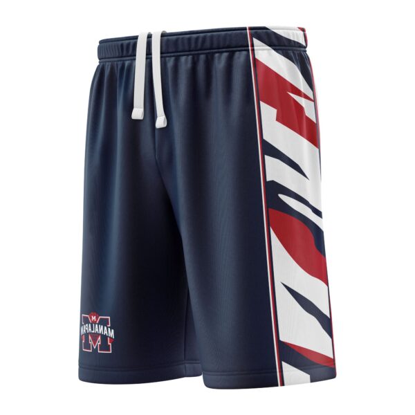 Full Dye Sub Basketball Shorts - Varsity Pattern- left view