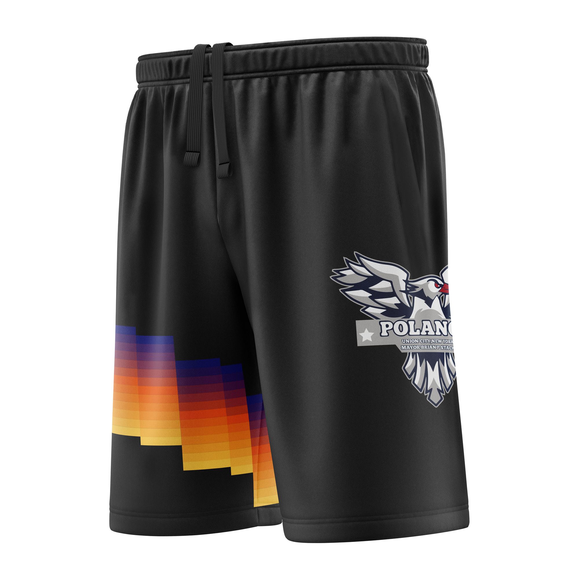 Full Dye Sub Basketball Shorts - Varsity Pattern - left view