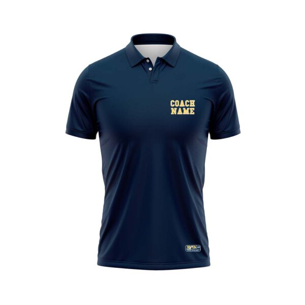 Full Dye Sub Coaches Polo front