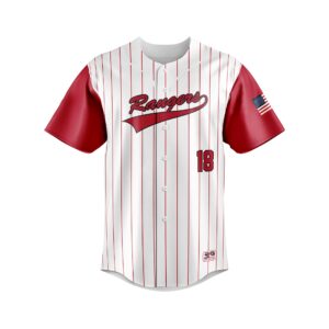 Full Dye Sub Fastpitch Full Button Short Sleeve Jersey