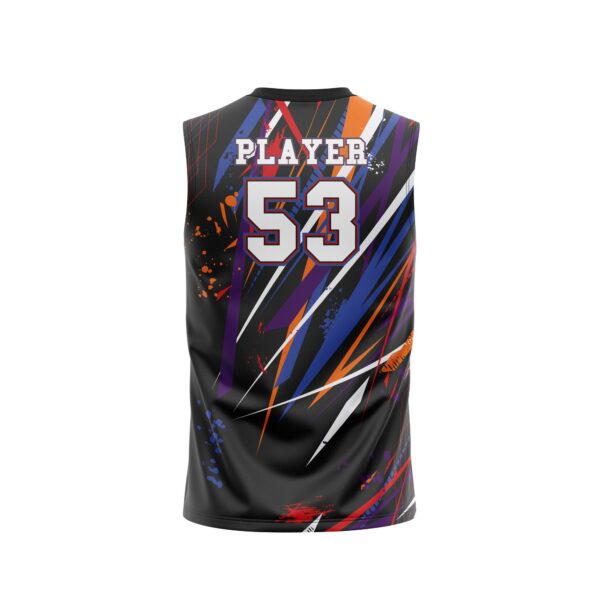 Full Dye Sub Sleeveless Pullover Jersey - Varsity Pattern back