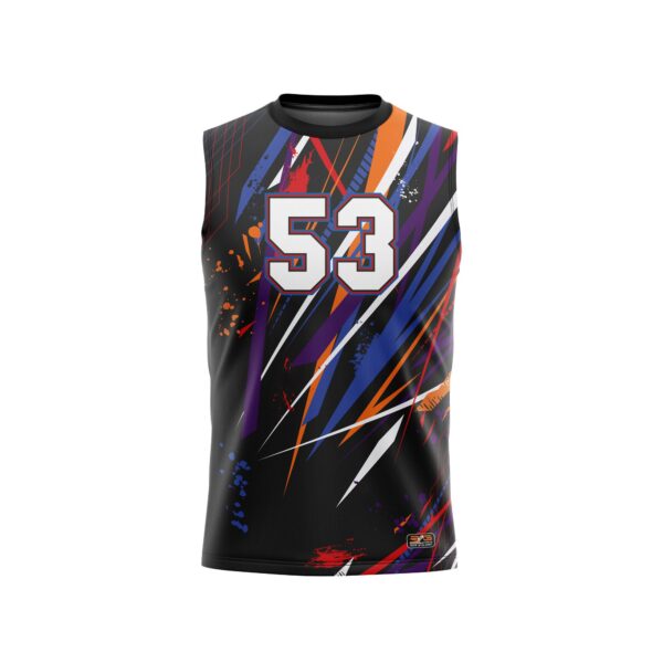 Sleeveless Racerback Pullover Jersey - Varsity Pattern front