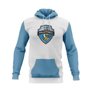 Full Dye Sub Volleyball Hoodie - Adult/Youth-front