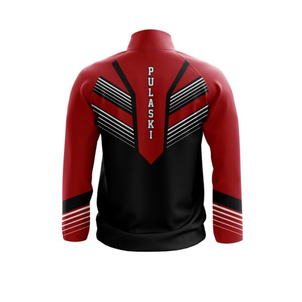 Full Zipper Woven Microfiber Warmup Jacket - Long Sleeve back