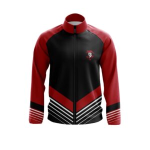 Full Zipper Woven Microfiber Warmup Jacket - Long Sleeve front