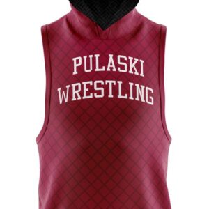 Pullover Hooded Jersey - Varsity Pattern - Sleeveless front