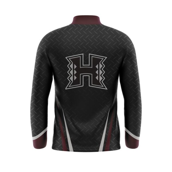 Quarter Zip Pullover Warmup Jacket back