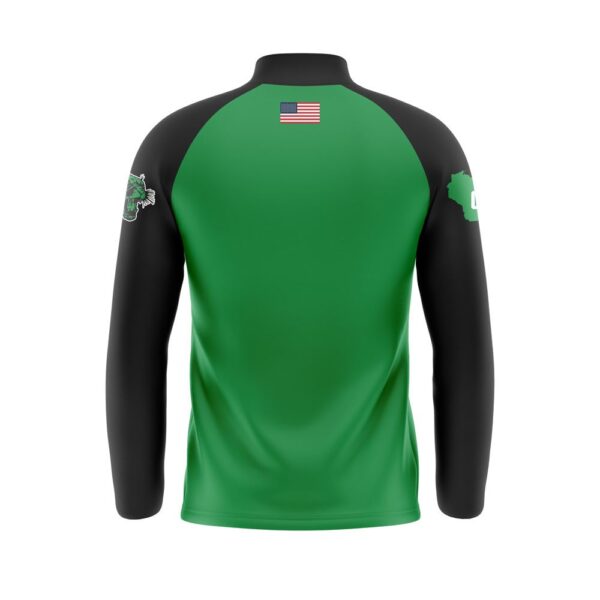 Quarter Zip Pullover Warmup Jacket back