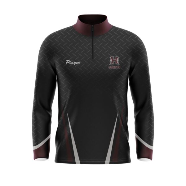 Quarter Zip Pullover Warmup Jacket front