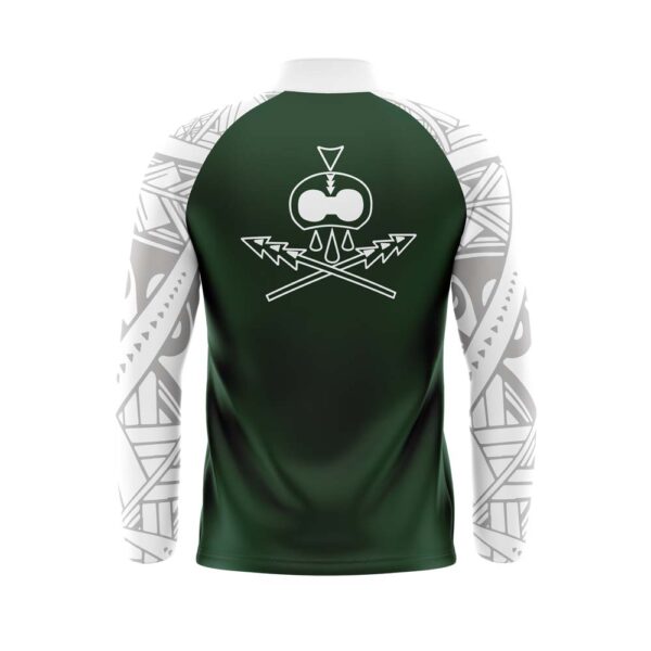 Quarter Zip Pullover Woven Microfiber Warmup Jacket - Long Sleeve back