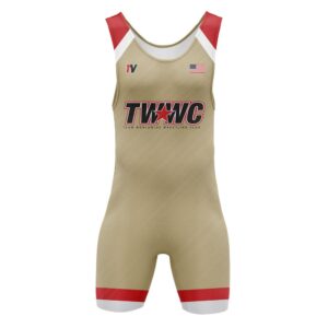 Reversible Wrestling Singlet - Single Ply - Varsity Pattern red back