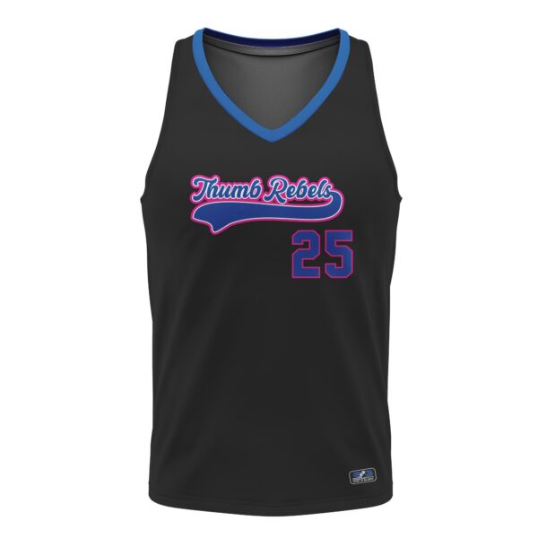 Sleeveless Racerback Pullover Jersey - Varsity Pattern front