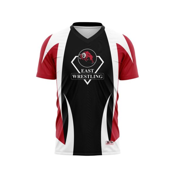 Workout Shirts - Varsity Pattern - short Sleeves front