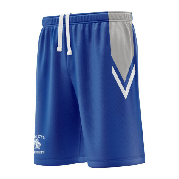 Full Dye Sub Workout Shorts - Varsity Pattern -left view