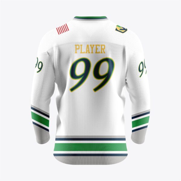 Pro-Line Lace Front Pattern Hockey Jersey - Double Layer Drop Shoulder Yoke back