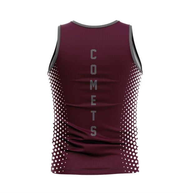 Varsity Pattern - Track/XC Jersey - Sleeveless - Standard Back - Round neck back BACK