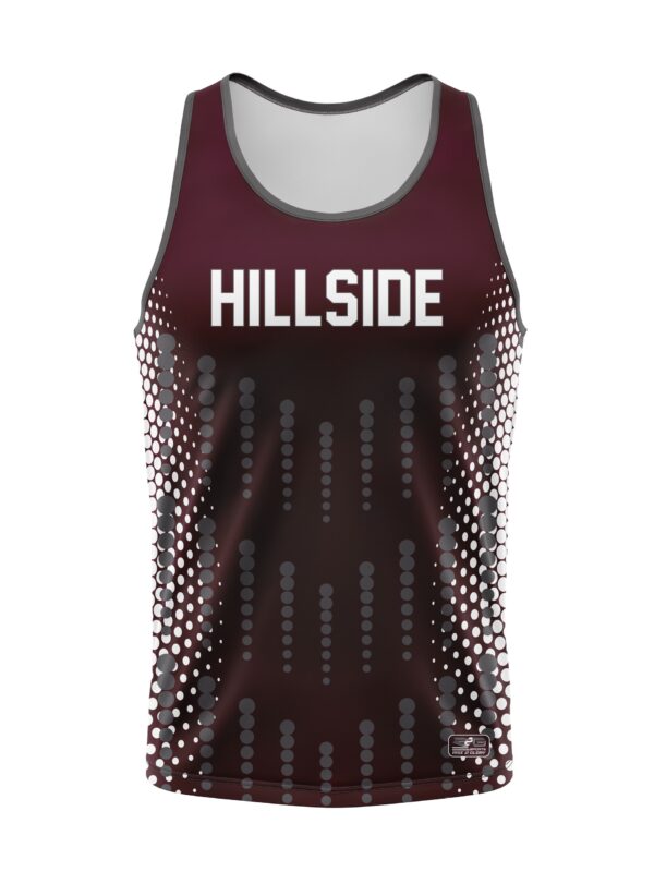 Varsity Pattern - Track/XC Jersey - Sleeveless - Standard Back - Round neck back front