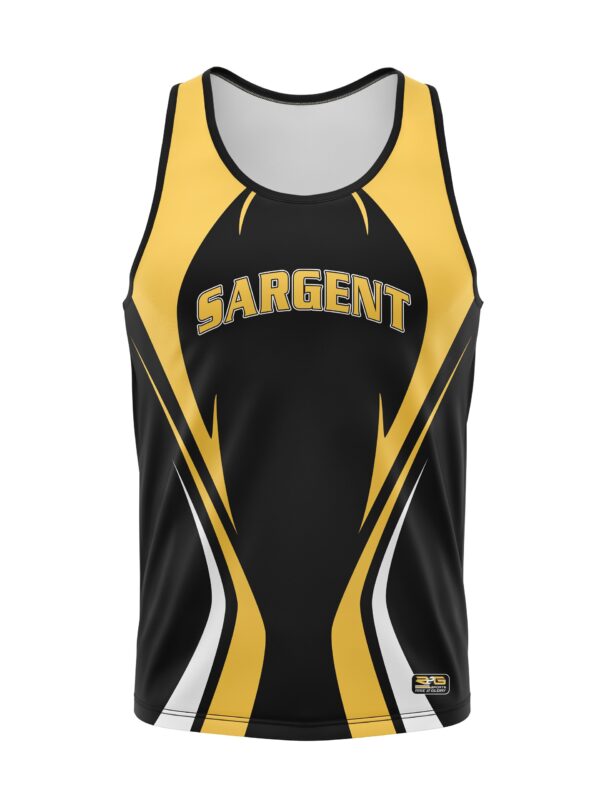 Varsity Pattern - Track/XC Jersey - Sleeveless - Standard Back - Round neck back front