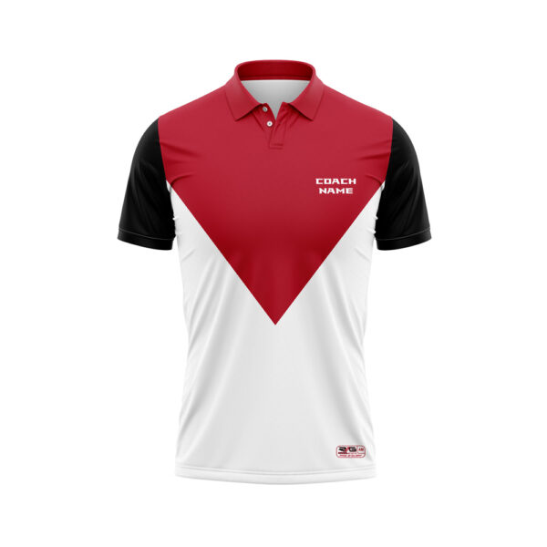 Full Dye Sub Coaches Polo - Adult/Youth front