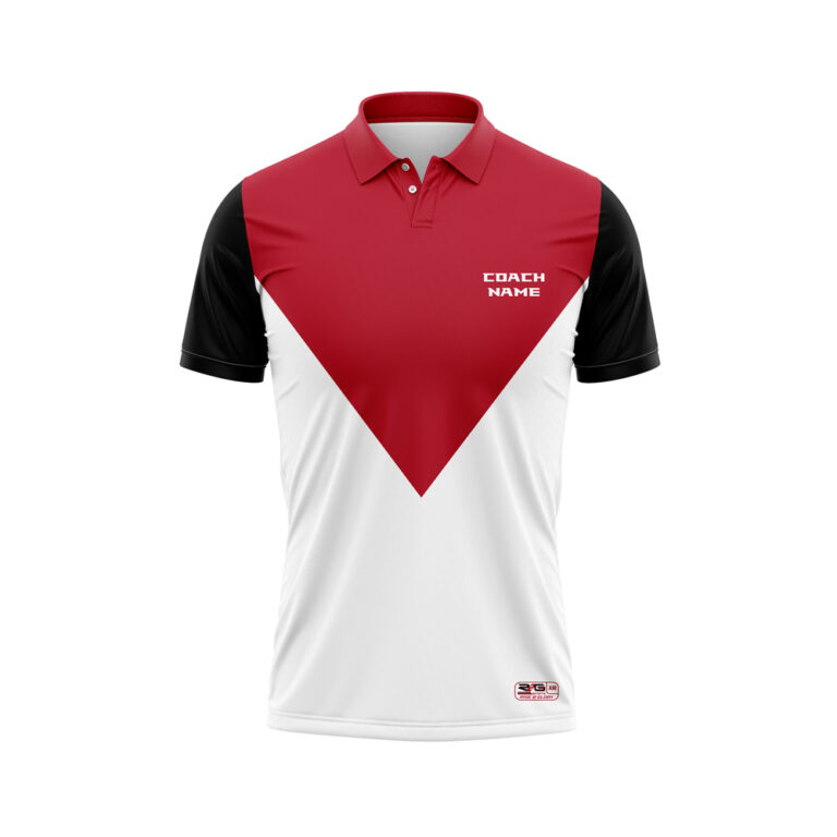 Full Dye Sub Coaches Polo - Adult/Youth front