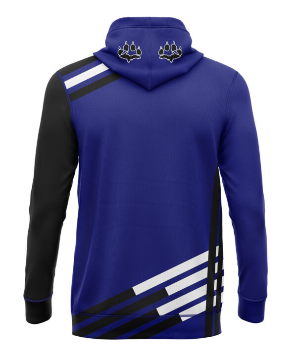 Full Dye Sub Pullover Hooded Jersey - Varsity Pattern - Long Sleeve back