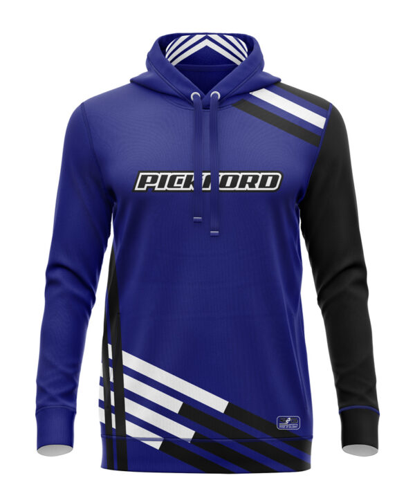 Full Dye Sub Pullover Hooded Jersey - Varsity Pattern - Long Sleeve front