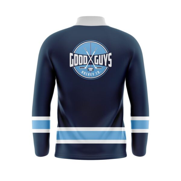 Full Dye Sub Quarter Zip Pullover Warmup Jacket back