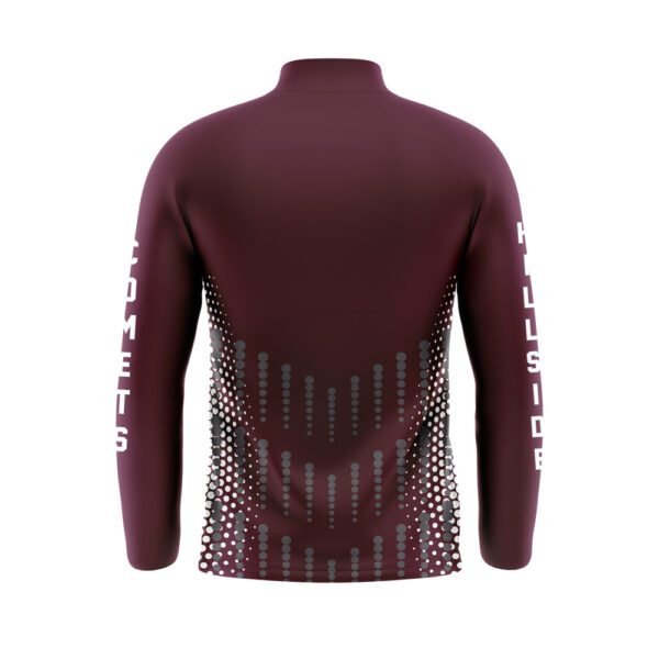 Full Dye Sub Quarter Zip Pullover Warmup Jacket - Adult/Youth back