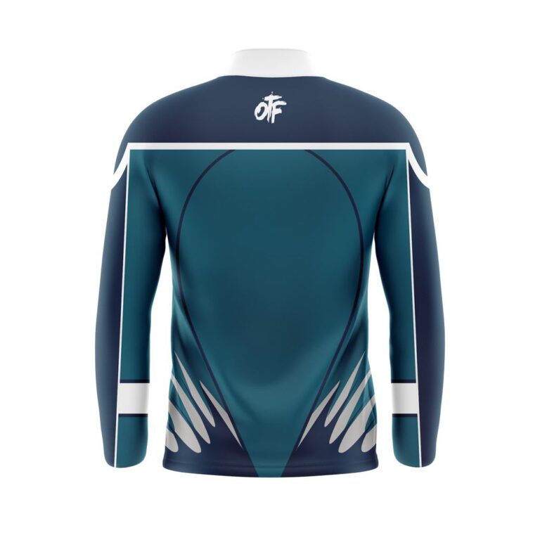 Full Dye Sub Quarter Zip Pullover Woven Microfiber Warmup Jacket - Long Sleeve - Adult/Youth back