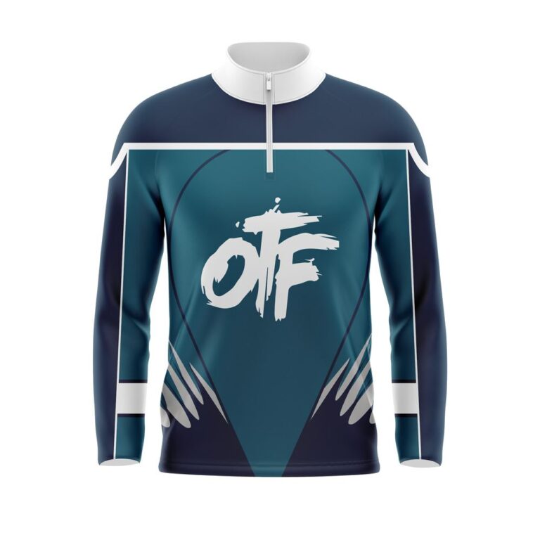 Full Dye Sub Quarter Zip Pullover Woven Microfiber Warmup Jacket - Long Sleeve - Adult/Youth front