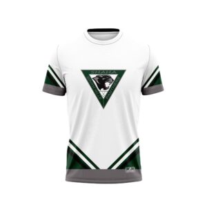 Full Dye Sub Workout Shirts - Varsity Pattern - Short Sleeves front