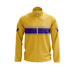 Full Zipper Woven Microfiber Warmup Jacket - Long Sleeve - front